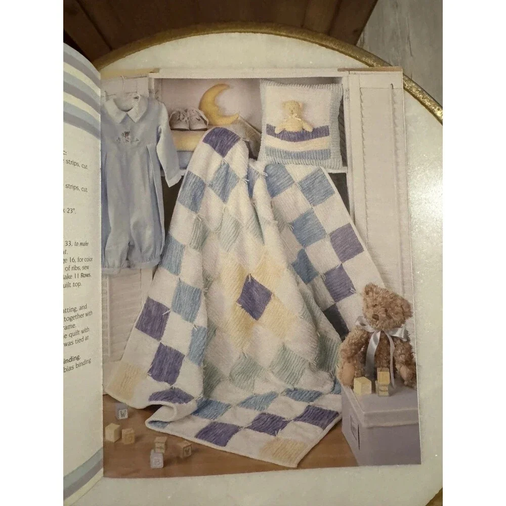Leisure Arts 3785 Chenille Sets For Baby 6 Quilt Pillow Sets Pattern Book